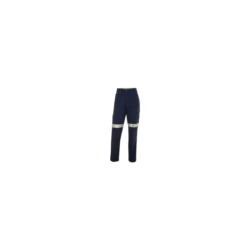 WS Workwear Mens Midweight Taped Canvas Cargo Trouser,Navy, 79 Long