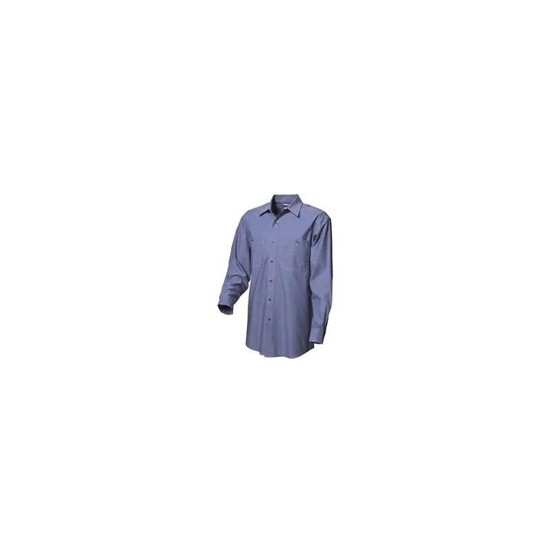 WS Workwear Mens Long Sleeve Chambray Shirt, Denim Blue, XS