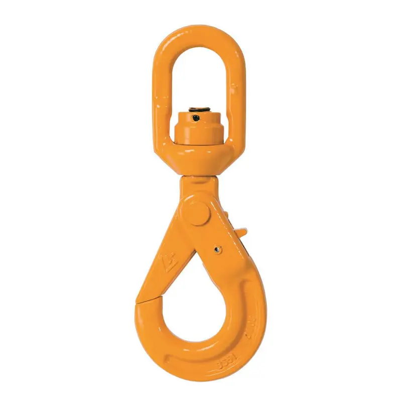 Beaver Grade 80 Swivel Self Locking Hook w/ Bearing (1 to 12 Tonne)