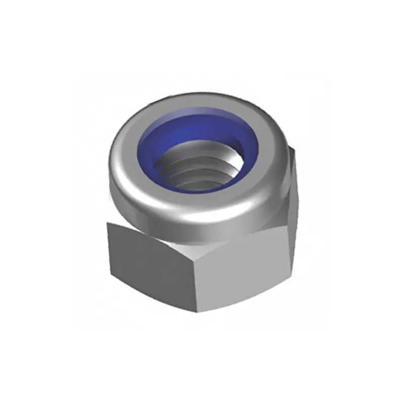 1-14" UNF Zinc Nylon Insert Lock Nut - Box of 25