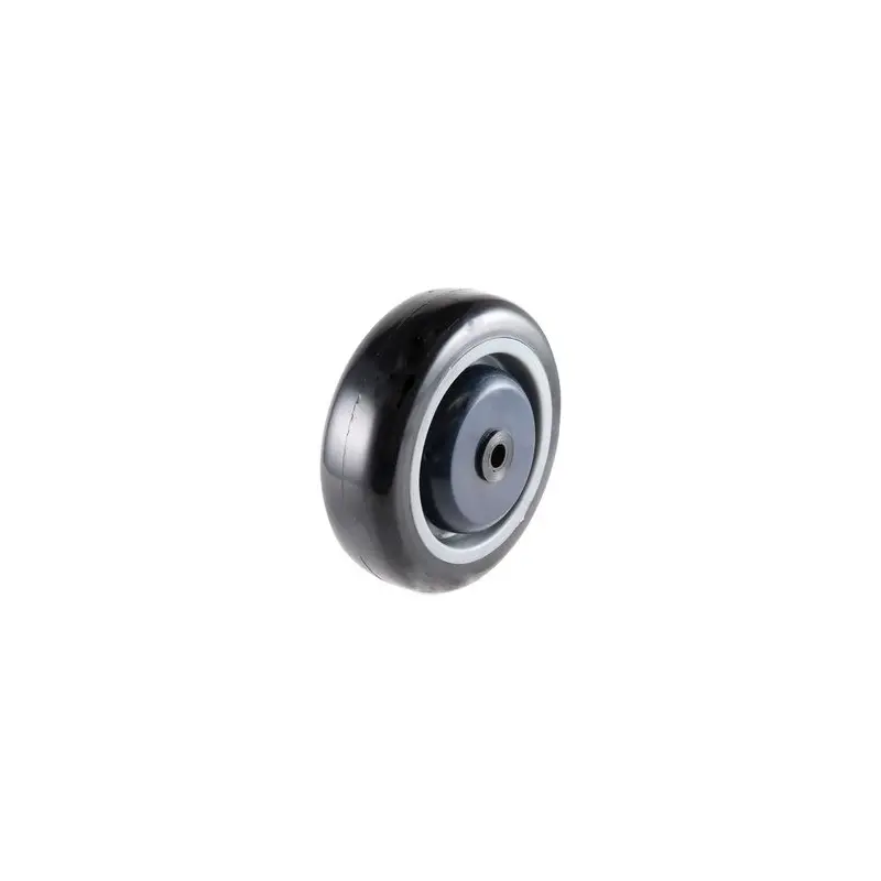 100mm Urethane Wheel - 8mm Ball Bearing Nylon Centre Grey W6
