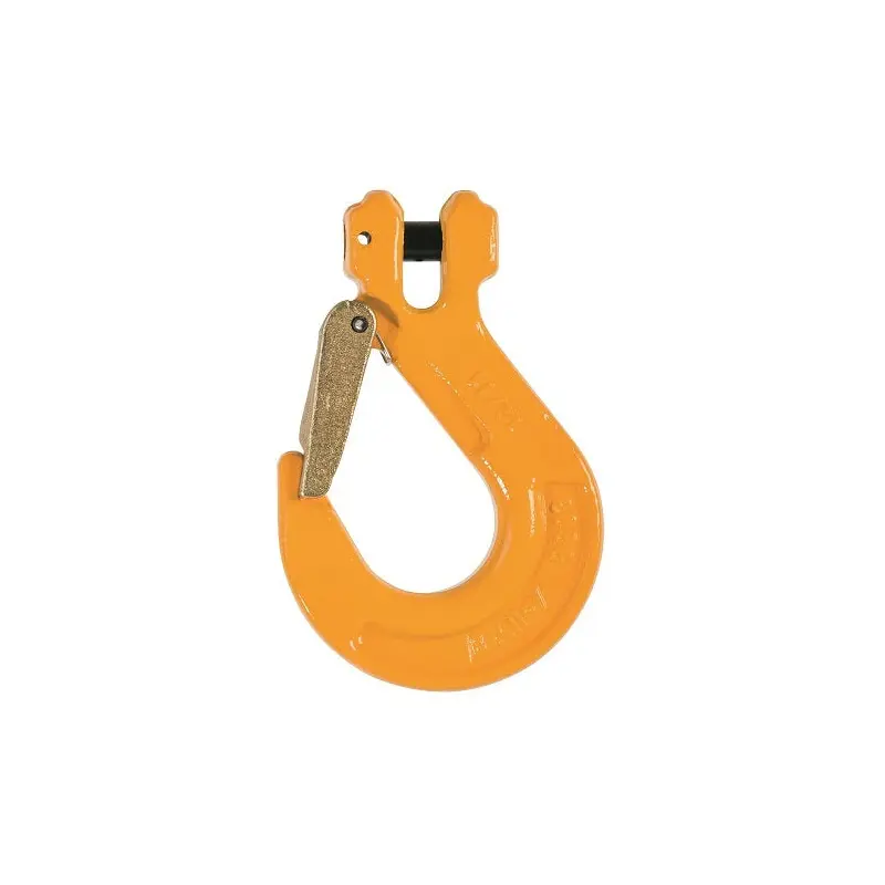 Clevis Sling Hook With Safety Latch, 8mm WLL 2.0T